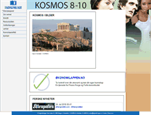 Tablet Screenshot of kosmos.portfolio.no
