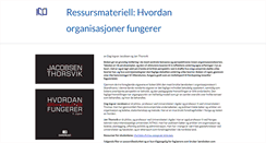 Desktop Screenshot of fforganisasjoner.portfolio.no
